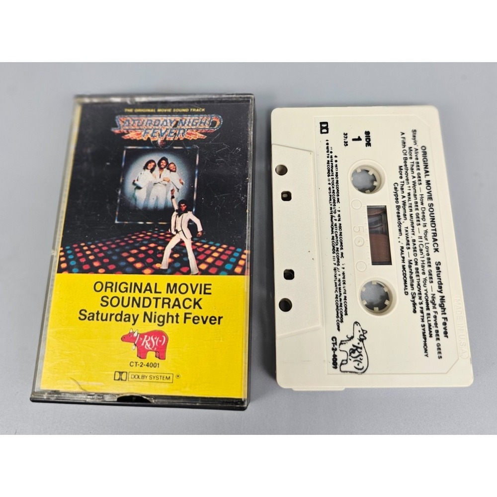 Saturday Night Fever Original Motion Picture Soundtrack Cassette Tape 1977